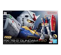 BANDAI 1/144 RG RX-78-2 Gundam Ver.2.0 Mobile Suit Gundam Plastic Model Kit
