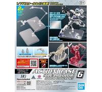 BANDAI ACTION BASE 6 CLEAR Mirror Stickers Set - base stand per gundam 1/144