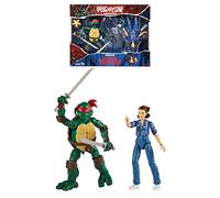 BANDAI Action Figure Ufficiali 15 Cm Teenage Mutant Ninja Turtles X Stranger Things, Leo Vs Undici, P81191