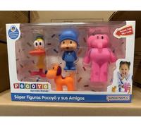 BANDAI - Pocoyó - Super Figure Pocoyó e suoi amici, confezione da 4 figure FA77750 multicolore Esplora il mondo con Pocoyó e i suoi amici: giocattoli adorabili, compagni di avventura.