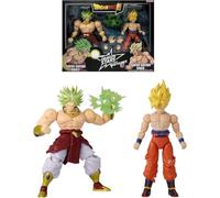 Bandai - Dragon Ball Super - Action figure Dragon Stars 17 cm - Battle Pack - Super Saiyan Goku vs Super Saiyan Broly - 37168, Multicolore