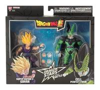 BANDAI - Dragon Ball Super - Action Figures Dragon Stars 17 cm - Battle Pack - Super Saiyan Gohan 2 vs. Cell - Confezione da 2 figure Dragon Ball - Giocattolo per bambini dai 4 anni in su - 37179