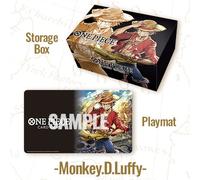 BANDAI GAMES - ONE PIECE CARD GAME - PLAYMAT & STORAGE BOX SET - MONKEY D. LUFFY