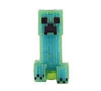 BANDAI - Heroes di Goo JIT Zu Action Figure - Universo Minecraft - Creeper blu, struzza e Schiaccia! Multicolore CO43116