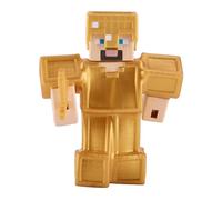 BANDAI - Heroes di Goo JIT Zu Action Figure - Universo Minecraft - Steve Armatura d'oro, struzza e Schiaccia! Multicolore CO43117