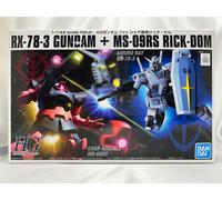 BANDAI HG Gundam 1/144 RX-78-3 Gundam & MS-09RS Rick-Dom HGUC Plastic Model Kit