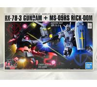 BANDAI HG Gundam 1/144 RX-78-3 Gundam & MS-09RS Rick-Dom HGUC Plastic Model Kit
