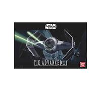 BANDAI Hobby BAN191407 Star Wars - Kit modello Tie Advanced x1, trasparente, 20 cm, per oltre 15 anni