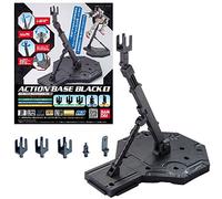 Bandai Hobby- Bandai 5058009 Black Action Base 1 Display Stand 1/100 Model Kit Does Not Apply Gundam Figure, Multicolore, One Size, BAN148215