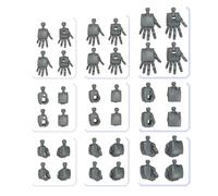 BANDAI HOBBY KIT GUNDAM OPZIONE PARTI SET GUNPLA 04 (COSTRUIRE MANI ROUND)