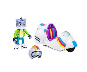 BANDAI - Inchieste Selvatiche - Moto All Terreno - Veicolo con una statuetta Sam Snow - Assorted Models - Pacchetto Moto Clade + Figura Sam - Giocattolo per bambini 3 anni in
