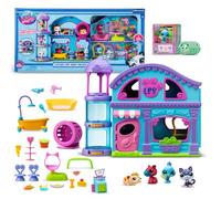 BANDAI Littlest Pet Shop Casa Deluxe Littlest Pet Shop - BF00596 Include 4 Animali domestici, 1 Scenario di Gioco, 20 Accessori, 4 Biglietti da collezione, 1 Codice Virtuale, Gen 7, 4 anni+