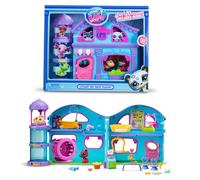 Bandai - Littlest Pet Shop - La Grande Casa dei Pet Shop - Set di Gioco con 2 Pet Shop Inclusi e 20 Accessori - Mini-figurine Animali da Collezione - Giocattolo per Bambini dai 4 Anni in su - BF00575