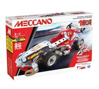 BANDAI - Meccano Veicoli da corsa 10 in 1 - Kit di Costruzione 10 Modelli - 225 pezzi, attrezzi, istruzioni - Kit Attività auto, aerei, barche - Giocattolo Bambini 8+ - APM20104