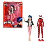BANDAI - Miraculous - Bambole Marinette e Ladybug - Bambola da 26 cm e due outfi