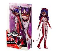 BANDAI Miraculous Ladybug and Cat Noir Toys Purple Tigress - Bambola alla moda articolata da 26 cm, con accessori e miracolosa Kwami, tigre viola, statuetta Miraculous Dolls