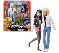 BANDAI - Miraculous Ladybug - Confezione 2 Bambole Marinette e Adrien - Crush Pack - Action Figures Miraculous 26 cm - Personaggi Bambini Marinette Adrien - Giocattolo Bambini 4+ - P50377