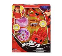 BANDAI - Miraculous Ladybug - Set Trasformazione Costume Ladybug - Yo-yo Telefono, Maschera, Guanti, Orecchini Luminosi - Confezione Accessori Miraculous - Giocattolo dai 4 anni in su - P50619