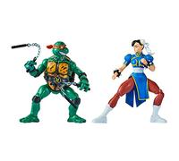 BANDAI - Multipack Tartarughe Ninja e Street Fighter - Mike vs Chun Li Multicolore P81252