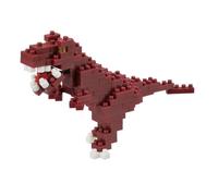 Bandai - Nanoblock - Figurina di Dinosauro Tyrannosaurus - Mini Figurina 170 pezzi - Gioco di costruzione figura T-Rex - Kit Costruzione Giocattolo Bambino 12 anni e + Adolescenti Adulti - NBC111