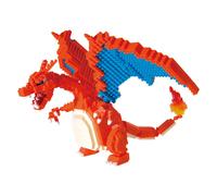 Bandai - Nanoblock - Figurina Pokémon - Charizard - Mini Figurina 860 pezzi - Gi