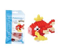 Bandai - Nanoblock - Magikarp - Pokémon - Mini statuina in mattoncini - Gioco di costruzione - Kit di costruzione per la figura di Pokémon Magikarp in stile pixel - NBPM035
