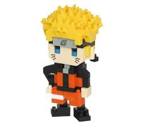 Bandai - Nanoblock - Naruto Uzumaki - Mini statuina in mattoncini - Gioco di costruzione - Kit per il montaggio di personaggi manga pixel - NBCC134