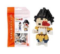 Bandai - Nanoblock - Vegeta - Dragon Ball Z - Mini statuina in mattoncini - Gioco di costruzione - Kit per il montaggio di personaggi manga pixel - NBDB004