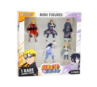BANDAI - Naruto Shippuden - Confezione da 6 Mini-Figurine di cui 1 rara nascosta - Collezione di personaggi Naruto - Confezione da 6 inclusi 1 personaggio Shinobi casuale Sorpresa - Giocattolo Bambino