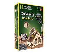 Bandai National Geographic-Le invenzioni di Vinci-Kit per costruire una bombarda in legno senza attrezzi, gioco scientifico ed educativo, STEM, Colore, NGDAVBOM