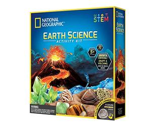 Bandai - National Geographic, Maxi Kit dell’Esploratore Scienze della Terra, 5 Esperimenti Scientifiche, Gioco Scientifico ed Educativo, STEM, attività Creative, JM80561M