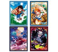 BANDAI ONE PIECE Maniche Ufficiali Per Carte Tutti E 4 Set GIAPPONE UFFICIALE