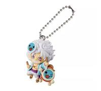 BANDAI One Piece Original Gashapon Luffy Shanks Buggy Keychain Action Figure