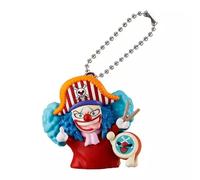 BANDAI One Piece Original Gashapon Luffy Shanks Buggy Keychain Action Figure