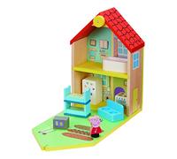 BANDAI-La Casa Madera de Peppa Pig Legno, Colore Bianco, CO07213