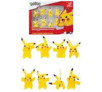 Bandai - Pokemon - 8 personaggi Battle - Confezione da 8 personaggi Pikachu - JW2604