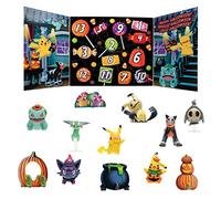 Bandai - Pokémon - Calendario dell'Avvento Halloween - 8 personaggi Pokémon e 5 accessori - Pikachu, Zorua, Malosse, Bulbizarre, Fantyrm, Skelenox e Mimiqui - PKW2688