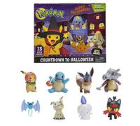 Bandai - Pokémon, calendario di Halloween, 8 personaggi e 5 accessori: Pikachu, Eevee, Carapuce, Osselait, Nosferapti, Mimiqui, Flamiaou, Funécire, JW2385, JW2385, multicolore