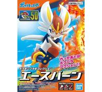 BANDAI Pokémon Model Kit 50 Select Series Cinderace PokéPla Pla Pla Plastic M...