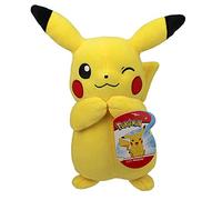 Bandai Pokemon Pikachu - Peluche 20 cm, morbido di Pikachu che fa un batter d'occhio