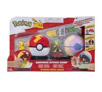 2 palline di Poké con i loro Pokémon e 6 dischi di attacco - Bandai - Pokémon - Poké Ball Surprise Attack Pikachu vs Arcko - Game - Game