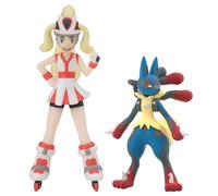 BANDAI Pokemon Scale World Regione Kalos Figura Korrina E MEGA LUCARIO GIAPPONE