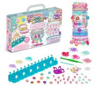 Bandai - Rainbow Loom Boutique - Set Automatico per Creare Braccialetti con Elastici - Hobby Creativo - Contiene 4000 Elastici, Ganci, Beadmoji, Charm - Giocattolo per Bambini dai 7 anni in su -CD0186
