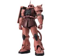 Bandai Moblie Suit Gundam Robot Spirits Action Figure Side Ms Ms06s Zaku Ii Char´s Custom Model Version A.n.i.m.e. Xx Cm Figure Marrone