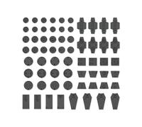 CUSTOMIZE MATERIAL DECORATIO PART 1 GRAY Model Kit Bandai Model Kit Gunpla