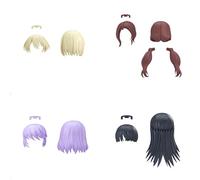 BANDAI SPIRITS 30MS Optional Hairstyle Parts Vol. 12, 4 tipi in totale (scatola), modello di plastica codificato colore