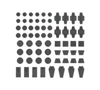 CUSTOMIZE MATERIAL DECORATIO PART 1 GRAY Model Kit Bandai Model Kit Gunpla