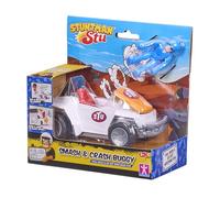 BANDAI, Stuntman STU Buggy Smash & Crash, giocattolo rimovibile con action figure veicolo acrobatico con app ed effetti speciali, multicolore, COSS8373