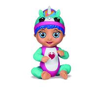 BANDAI Tiny Toes - Mini bambola interattiva 14 cm - Luna ride - Unicorno blu - parla tedesco - 82788