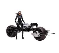 DC Multiverse Vehicle Batpod with Catwoman (The Dark Knight Rises)